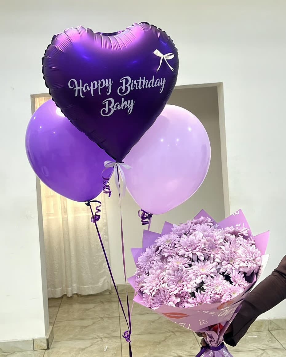 Lilac Bloom Birthday Set